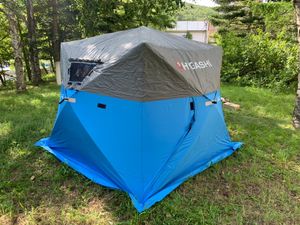 Накидка на половину палатки HIGASHI Pyramid Half tent rain cover #Grey
