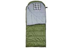 Спальный мешок-одеяло с капюшоном TauMANN Scout #L (молния слева)