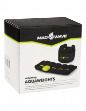 Тренажер для плавания утяжелитель AQUAWEIGHTS Black-Green MAD WAVE M1356 01 0 00