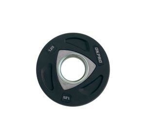 Диск олимпийский полиуретановый 1,25 кг OKPRO серый лого OKPRO OK2037A-125-G