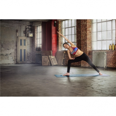 Мат для йоги двухсторонний Reebok RAYG-11030GN 4 мм Полоски