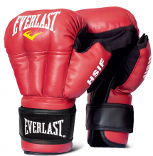 Перчатки для рукопашного боя Everlast HSIF Leather 10oz красный RF5110