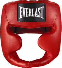 Шлем Everlast Martial Arts Leather Full Face S/M красный 7620SMU