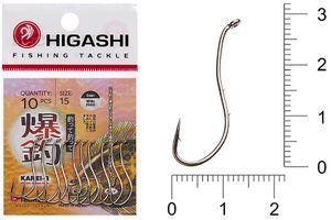 Крючок HIGASHI Karei R #15 #White Nickel