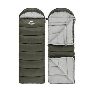 Спальный мешок Naturehike U Series Двойной хлопок осень-зима зеленый U150, молния слева, 6927595764398L Naturehike