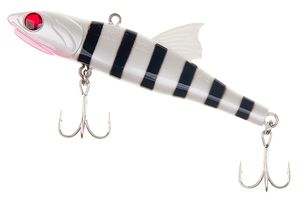 Воблер LITTLE JACK Forma Adict 68mm 15g #Zebra milk black