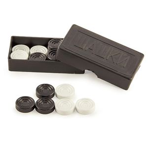 Шашки 13x7x3 диаметр шашки 30 мм (12 белых, 12 черных) no name 2546