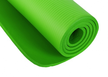 Коврик для фитнеса и йоги LARSEN NBR зеленый 1 см 354077
