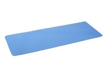 Коврик для фитнеса и йоги  Larsen TPE двухцветный сине/серый 4 мм 352563