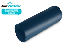 Массажный валик 120*500 синяя кожа slr-val1