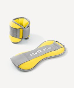 Утяжелители универсальные WT-502, 0,5 кг, желтый/серый Starfit ЦБ-00002500