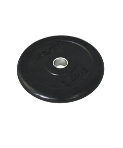 Диск обрезиненный STARFIT Core BB-202 d=26 мм, стальная втулка, черный, 2,5 кг Starfit УТ-00018805