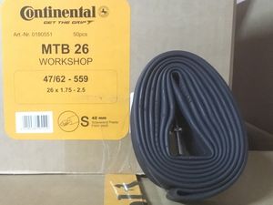 Камера Continental MTB 26-shop, 47-559->62-559, S42 CONTINENTAL ZCO80551