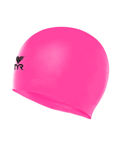 Шапочка для плавания Wrinkle Free Junior Silicone Cap, силикон, LCSJR/693, розовый TYR УТ-00016975