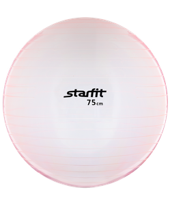 Мяч гимнастический Star Fit GB-105 прозрачный розовый 75 см (антивзрыв) УТ-00009050