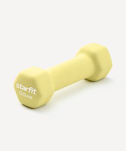 Гантель неопреновая STARFIT DB-201 0,5 кг, желтый пастельный