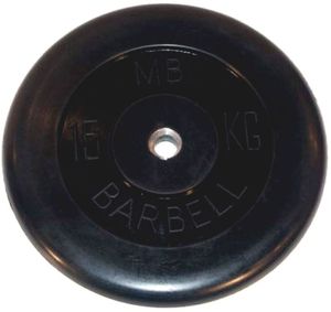 Обрезиненный диск Barbell 15 кг 26 мм MB-PltB26-15