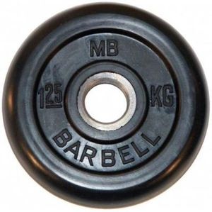 Обрезиненный диск Barbell 1,25 кг 26 мм MB-PltB26-1,25