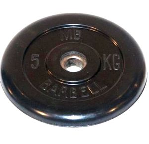 Обрезиненный диск Barbell 5 кг 26 мм MB-PltB26-5