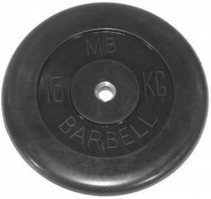 Обрезиненный диск Barbell 15 кг 50 мм MB-PltB51-15