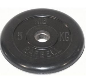 Обрезиненный диск Barbell 5 кг 50 мм MB-PltB51-5
