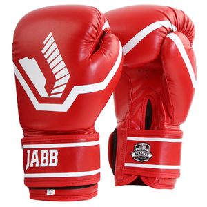 Перчатки бокс.(иск.кожа) Jabb JE-2015/Basic 25 красный 12ун. Jabb 358861