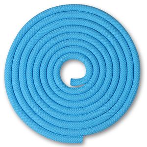 Скакалка гимнастическая INDIGO SM-121-LBL, утяжеленная, длина 2,5м, шнур, голубой INDIGO SM-121-LBL