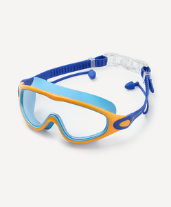 Очки-маска для плавания с берушами 25DEGREES Fusion Navy/Blue/Orange, детский 25DEGREES ЦБ-00005247