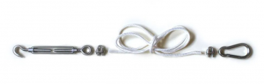 Крепление на шнуре с талрепом и карабином, 26 м