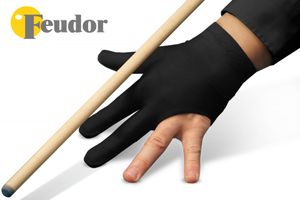 Перчатка-бильярдная Feudor Standard black M/L 0804st2