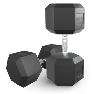 Гантель гексагональная UNIX Fit обрезиненная 47,5 кг, 2 шт. UNIX Fit™ DBHEX47_5x2