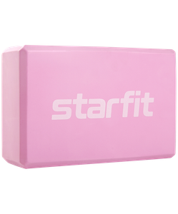 Блок для йоги YB-200 EVA, розовый пастель Starfit УТ-00018924