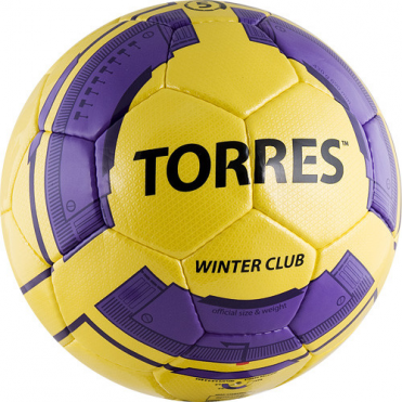 Мяч футбольный любительский TORRES Winter Club YELLOW F30045YEL