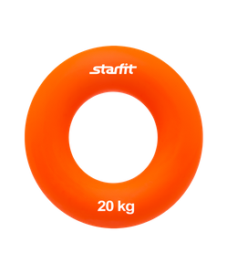 Эспандер кистевой ES-403 "Кольцо", диаметр 7 см, 20 кг, оранжевый Starfit УТ-00015543