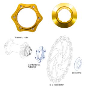 ALHONGA Адаптер втулка Center Lock/ ротор 6 болтов, 