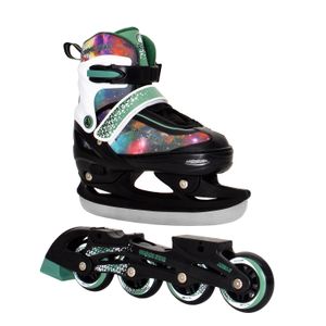 Раздвижные роликовые коньки (со сменными лезвиями) Cosmic Star Black (S (29-32)) Alpha Caprice Cosmic Star Black