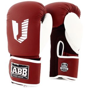 Перчатки бокс.(иск.кожа) Jabb JE-4056/Eu Air 56 коричневы/белый 10ун. Jabb 358883