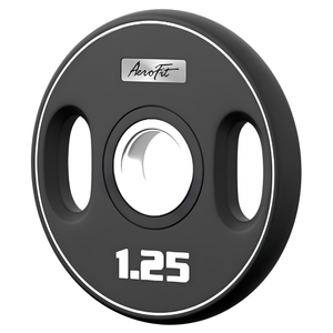 AeroFit AFPUPLB1.25 олимпийский полиуретановый диск 1,25 кг, черный, с 2-мя хватами