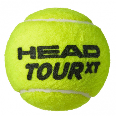 Мяч теннисный HEAD TOUR XT 3B,арт.570823, уп.3 шт,одобр.ITF,сукно,нат.резина,желтый HEAD 570823