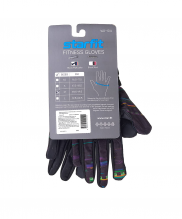 Перчатки для фитнеса WG-104, с пальцами, черный/мультицвет L Starfit УТ-00020816