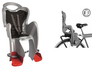 Сидение заднее Mr Fox Clamp серебр. BELLELLI NBE80069