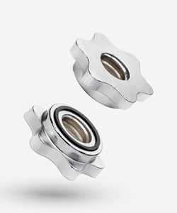 Замки для грифа BB-108, d=26 мм, металлические, хромированный, 2 шт