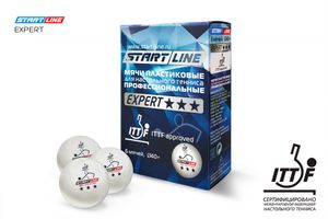 Мячи Start line EXPERT V40+ 3* (ITTF) (6 шт) Start Line 8335