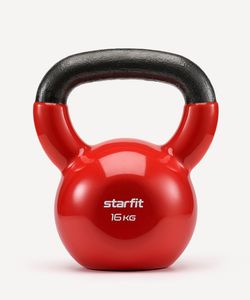 Гиря виниловая DB-401, 16 кг, красный Starfit ЦБ-00001458