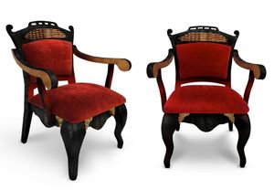 Кресло Dragon  граб (Dragon красный,Ткань Vilvet Lux,54 Velvet-Lux) Крс.Dr.Гр#Dragonкрасный,54VL
