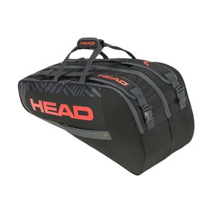 Сумка-чехол HEAD Base Racquet Bag M, 261313-BKOR, с карманом, для 6 тен.ракеток, черно-оранжевый 76x32x28см