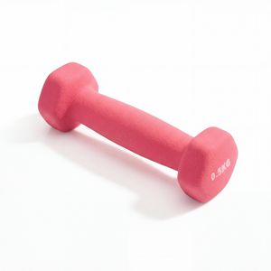 Гантель неразборная гексагональная неопрен  0,5 кг (розовая) VictoryFit VF-DHN005