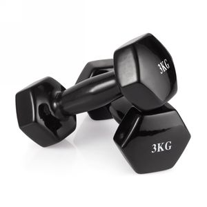 Гантель неразборная 3 кг. винил (2 штуки) VictoryFit VF-DV030-2