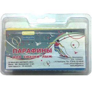 Набор мазей скольжения (парафин)  ПЛ2-ЖС (+1 -7 °C) 80 гр. SPRINT Набор мазей скольжения (парафин) SPRINT ПЛ2-ЖС (+1 -7 °C) 80 гр.