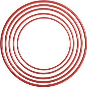 Обруч пластмассовый 80см (красный) no name 256374